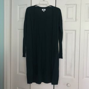 Dark Green Long Cardigan